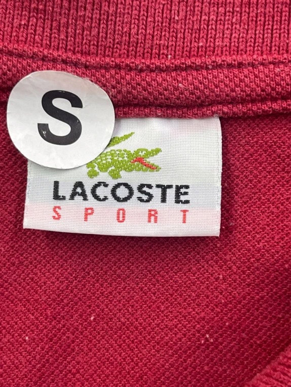 LACOSTE POLO SHIRT MINIMAL BORDO ΑΝΤΡΙΚΟ PRE OWNED S