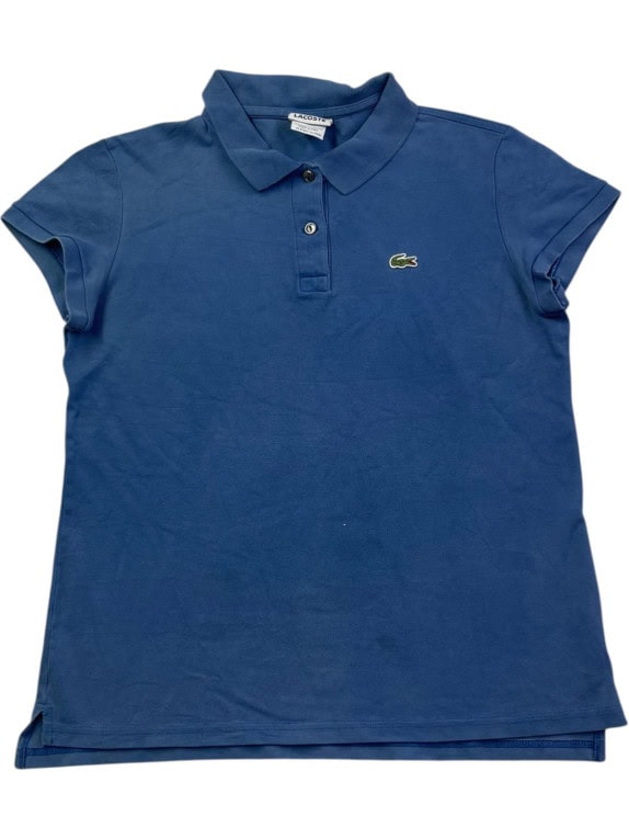 LACOSTE ΠΟΛΟ SHIRT MINIMAL ΜΠΛΕ ΓΥΝΑΙΚΕΙΟ PRE OWNED XS