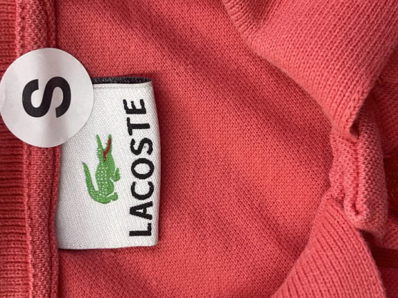 LACOSTE POLO SHIRT MINIMAL RED ΑΝΤΡΙΚΟ PRE OWNED S