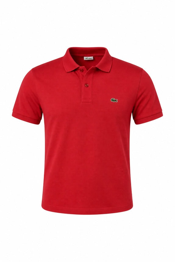 LACOSTE POLO SHIRT MINIMAL RED ΑΝΤΡΙΚΟ PRE OWNED S
