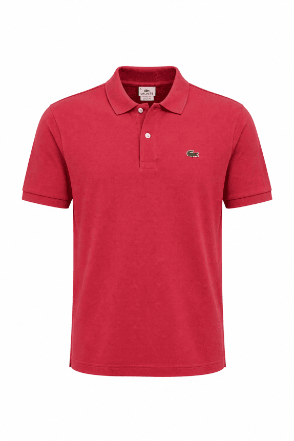 LACOSTE POLO SHIRT MINIMAL ROSSO UOMO PRE OWNED XL