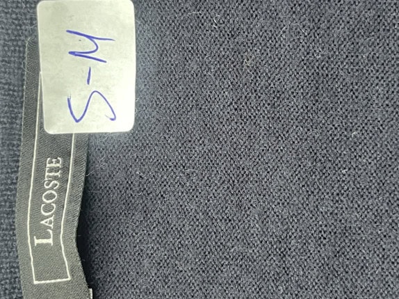 LACOSTE SWEATER CLASSIC ARGYLE NAVY MEN PRE OWNED S/M