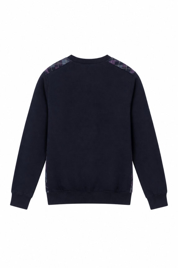 LACOSTE SWEATER CLASSIC ARGYLE NAVY MEN PRE OWNED S/M