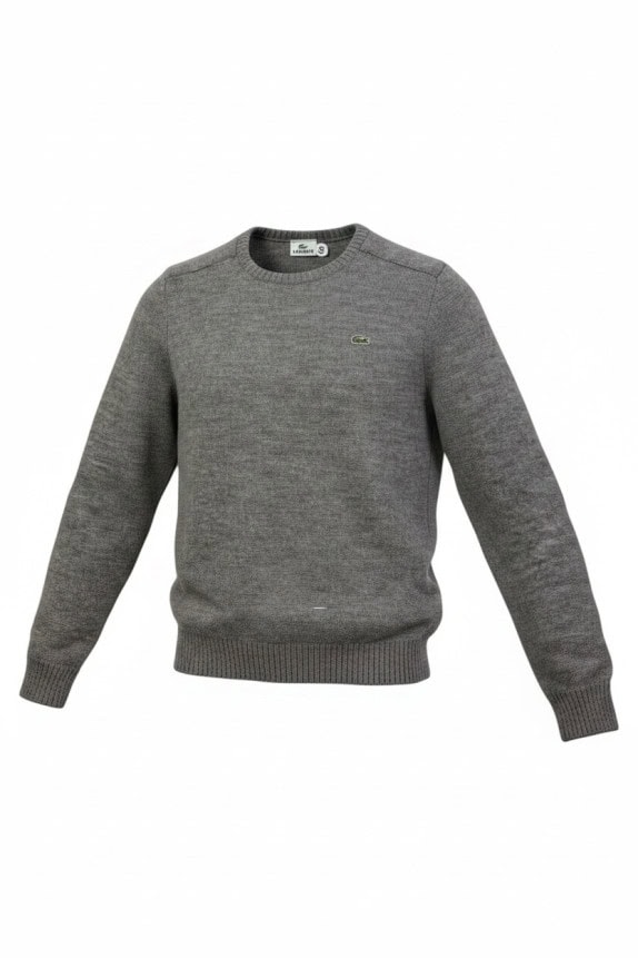 LACOSTE ΠΟΥΛΟΒΕΡ MINIMAL ΓΚΡΙ ΑΝΤΡΙΚΟ PRE OWNED S