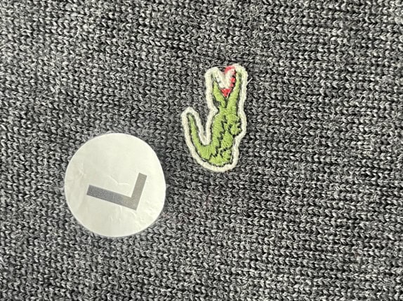 LACOSTE ΠΟΥΛΟΒΕΡ V NECK MINIMAL ΑΝΘΡΑΚΙ ΑΝΤΡΙΚΟ PRE OWNED L