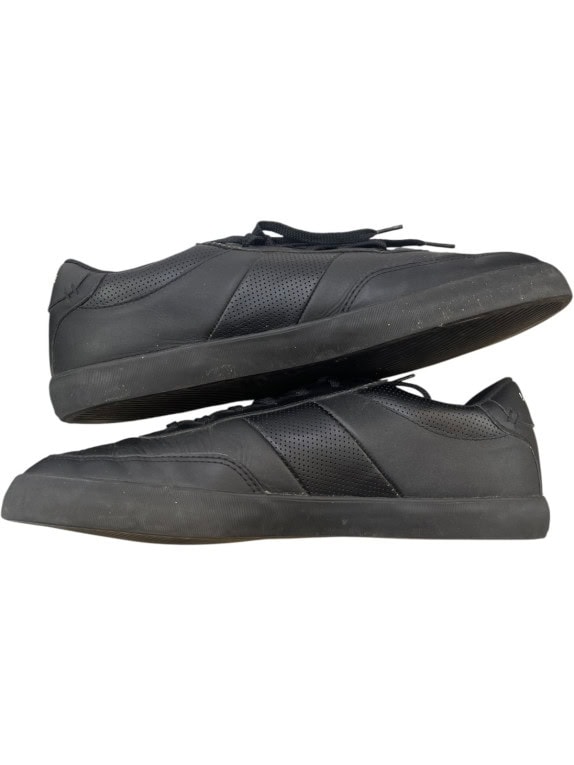 LACOSTE SNEAKERS MINIMAL BLACK UNISEX PRE OWNED EU44.5