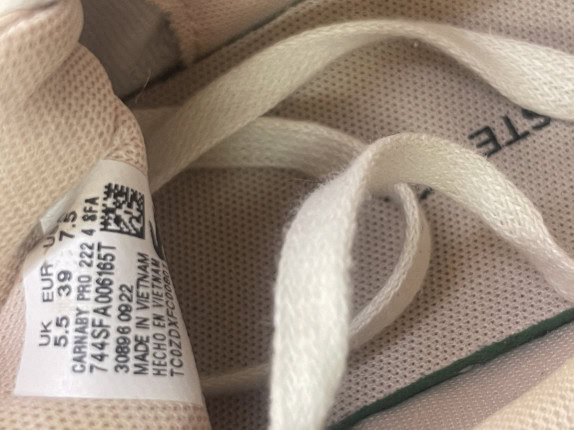 LACOSTE SNEAKERS MINIMAL OFF WHITE UNISEX PRE OWNED EU 39