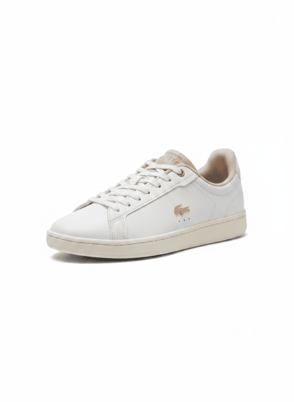 LACOSTE SNEAKERS MINIMAL OFF WHITE UNISEX PRE OWNED EU 39