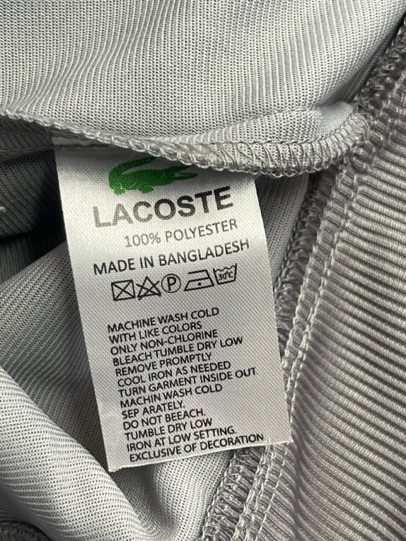 Lacoste Track Jacket Big Logo Μαύρο Γκρι Unisex L