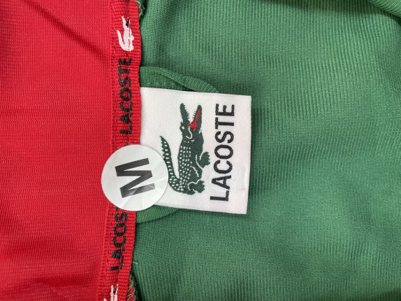 LACOSTE TRACK JACKET COLORBLOCK ΠΡΑΣΙΝΟ ΚΟΚΚΙΝΟ ΑΝΤΡΙΚΟ PRE OWNED M