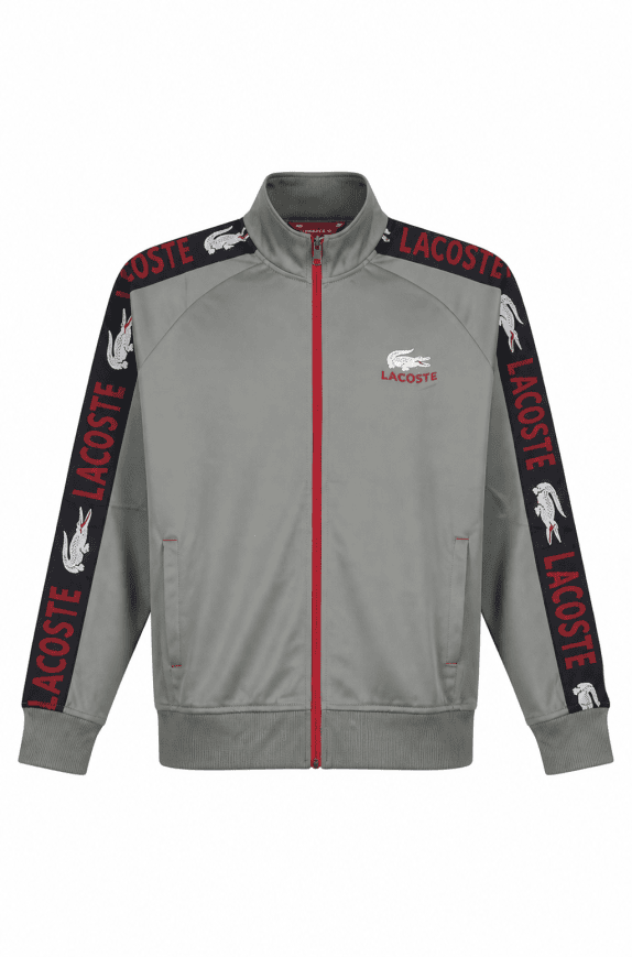 LACOSTE TRACK JACKET LOGO ΓΚΡΙ ΑΝΤΡΙΚΟ PRE OWNED M