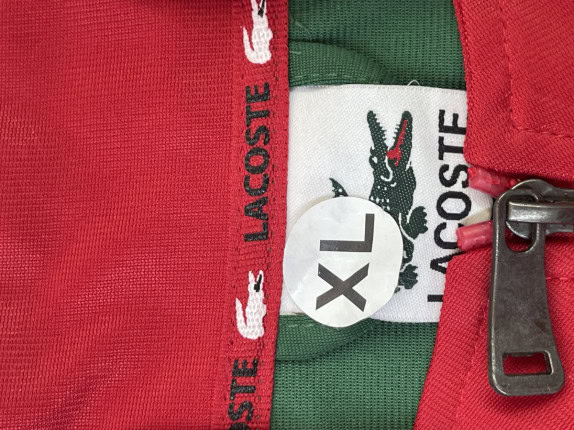 LACOSTE TRACK JACKET RETRO GREEN RED ΑΝΤΡΙΚΟ PRE OWNED XL