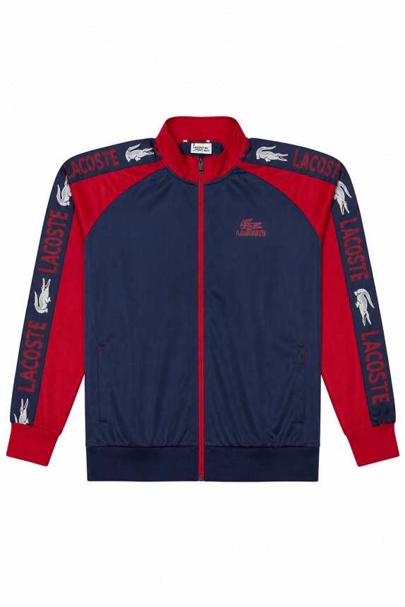 LACOSTE TRACK JACKET SPORTSWEAR NAVY ΚΟΚΚΙΝΟ ΑΝΤΡΙΚΟ PRE OWNED XXL