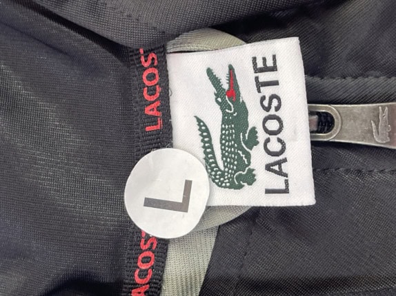 LACOSTE TRACK JACKET SPORTY BLACK AND GREY ΑΝΤΡΙΚΟ PRE OWNED L