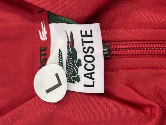 LACOSTE TRACK JACKET SPORTY GREEN RED ΑΝΤΡΙΚΟ PRE OWNED L