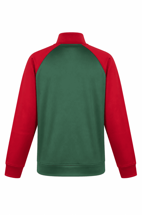 LACOSTE TRACK JACKET SPORTY VERDE ROSSO UOMO PRE OWNED M