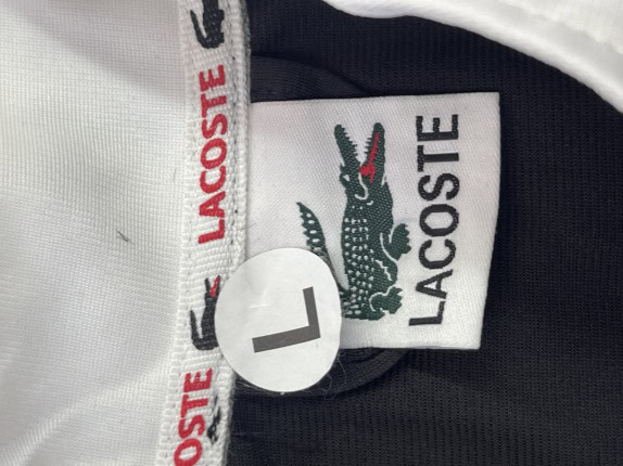 LACOSTE TRACK JACKET STRETCH BLACK WHITE ΑΝΤΡΙΚΟ PRE OWNED L