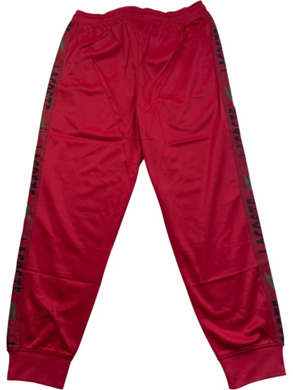 LACOSTE TRACK PANTS SPORTSWEAR ΚΟΚΚΙΝΟ ΑΝΤΡΙΚΟ PRE OWNED L