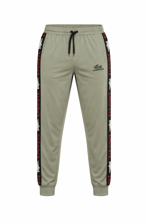 LACOSTE TRACK PANTS SPORTSWEAR OLIVE ΑΝΤΡΙΚΟ PRE OWNED L