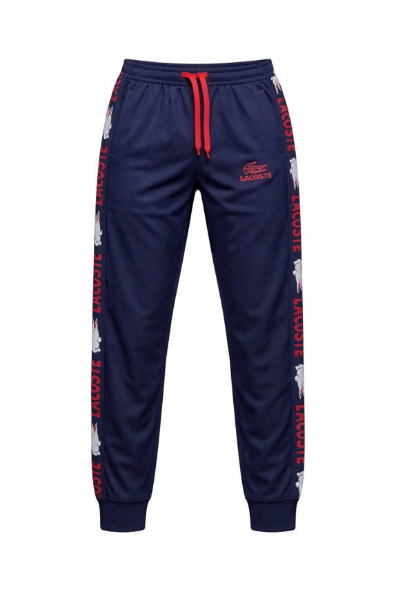 LACOSTE TRACK PANTS STREETWEAR NAVY ΑΝΤΡΙΚΟ PRE OWNED M