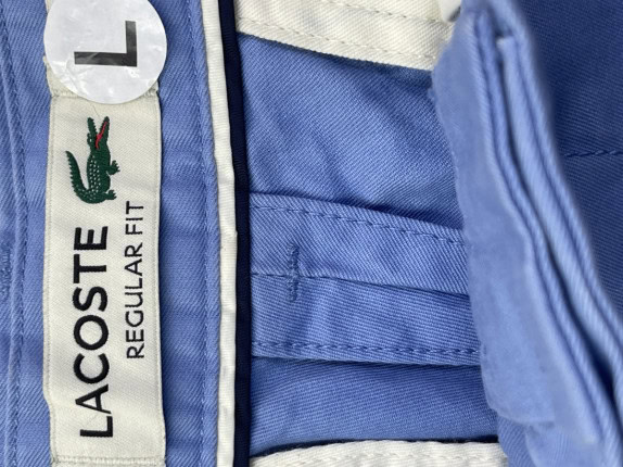 LACOSTE ΒΕΡΜΟΥΔΑ CLASSIC ΜΠΛΕ ΑΝΤΡΙΚΟ PRE OWNED L