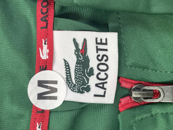 LACOSTE ΖΑΚΕΤΑ TRACK ΜΕ LOGO ΠΡΑΣΙΝΟ ΑΝΤΡΙΚΟ PRE OWNED M