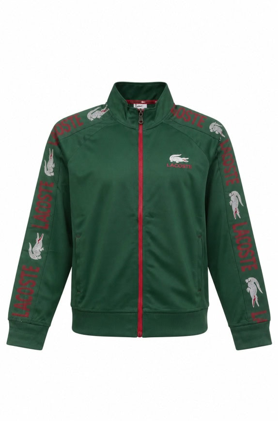 LACOSTE GIACCA TRACK CON LOGO VERDE UOMO PRE OWNED M