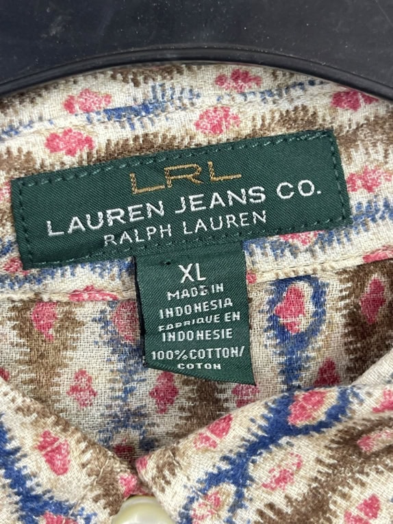 LAUREN JEANS CO ΠΟΥΚΑΜΙΣΟ VINTAGE ΜΠΕΖ ΓΥΝΑΙΚΕΙΟ PRE OWNED XL