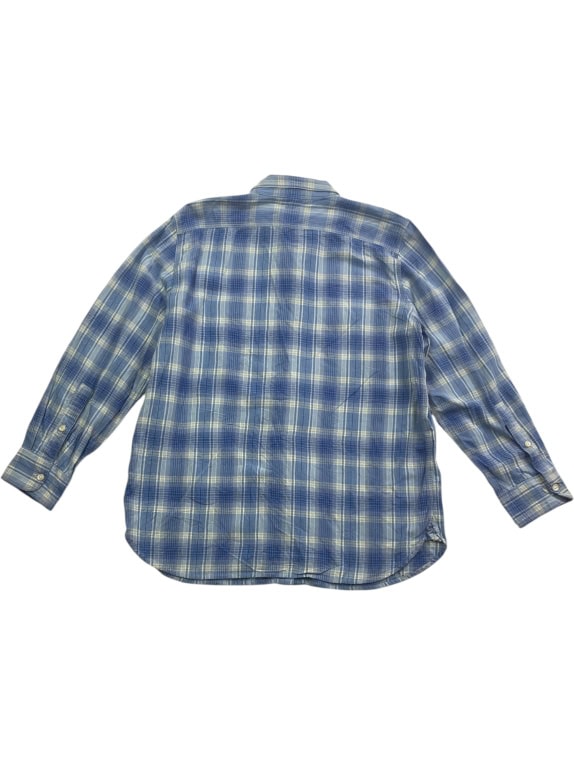 LAUREN JEANS CO. RALPH LAUREN Πουκάμισο Καρό Casual Μπλε Γυναικείο L