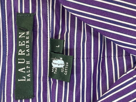 LAUREN ΠΟΥΚΑΜΙΣΟ ΡΙΓΕ ΚΛΑΣΙΚΟ ΜΩΒ ΓΥΝΑΙΚΕΙΟ PRE OWNED L