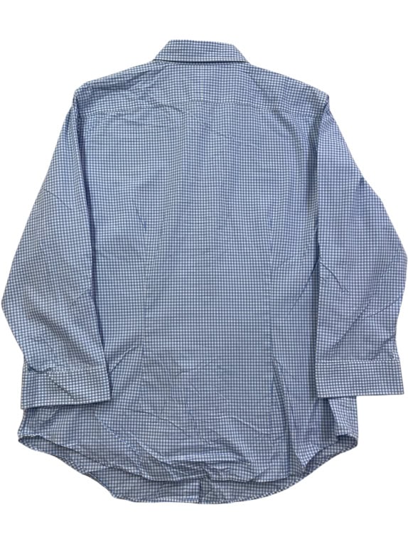LAUREN RALPH LAUREN ΠΟΥΚΑΜΙΣΟ NON-IRON ΚΑΡΟ ΜΠΛΕ ΑΝΔΡΙΚΟ L