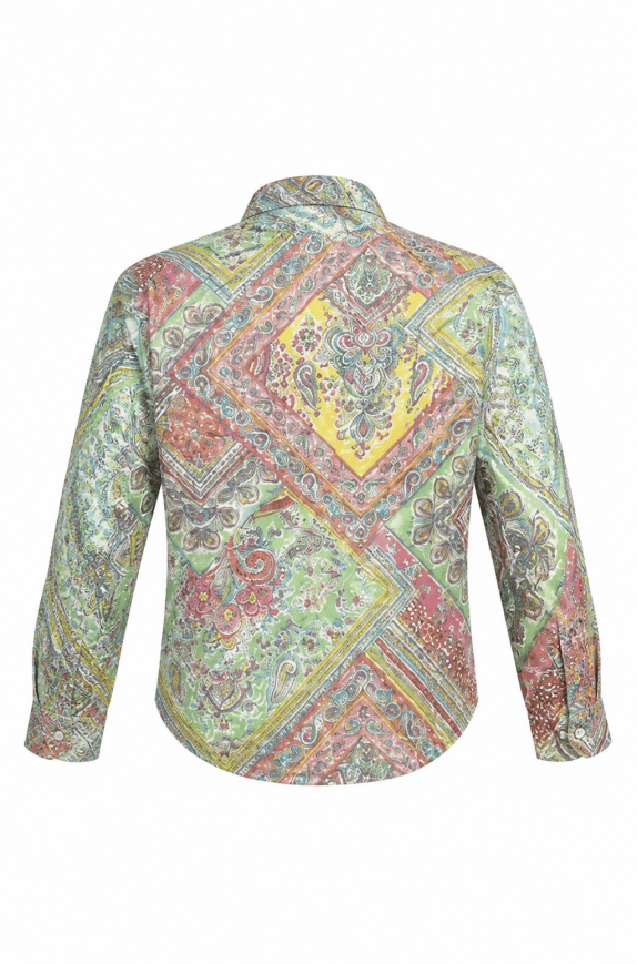 LAUREN RALPH LAUREN ΠΟΥΚΑΜΙΣΟ VINTAGE ΠΟΛΥΧΡΩΜΟ ΓΥΝΑΙΚΕΙΟ PRE OWNED M