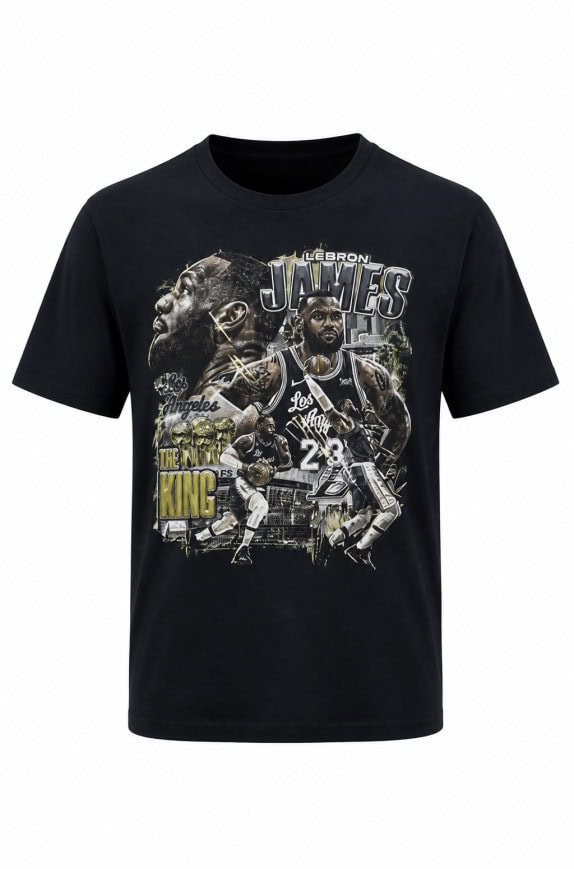 LEBRON ΓΚΡΙΦΙΚ ΜΠΛΟΥΖΑ GRAPHIC ΜΑΥΡΟ ΑΝΤΡΙΚΟ PRE OWNED M