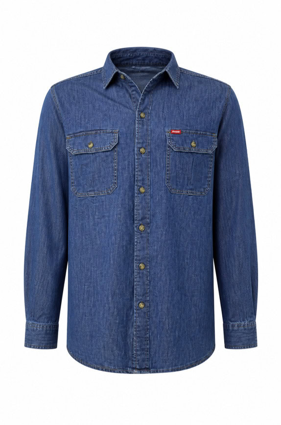 LEE COOPER ΠΟΥΚΑΜΙΣΟ DENIM ΜΠΛΕ ΑΝΤΡΙΚΟ PRE OWNED L