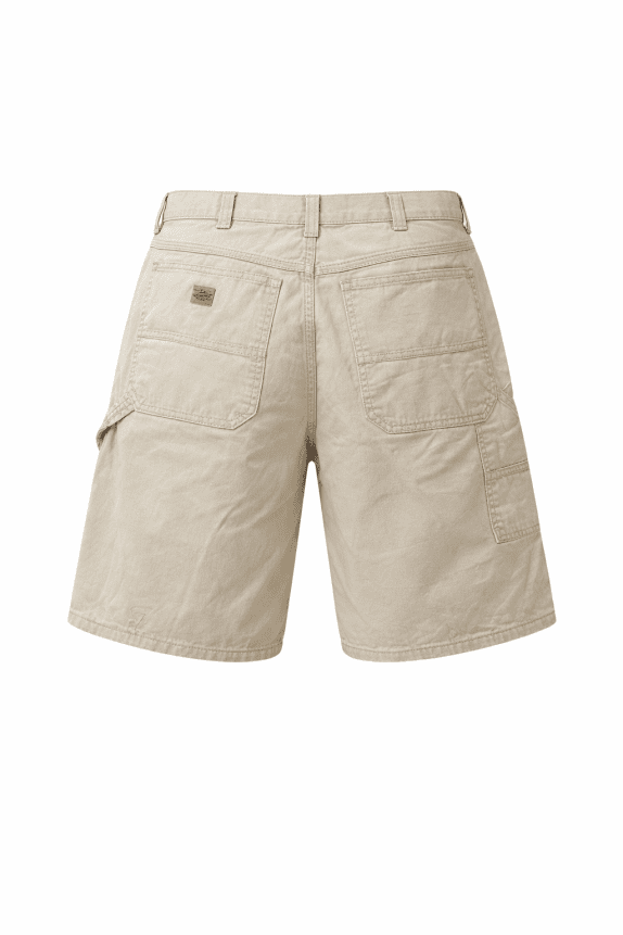 LEE DUNGAREES CARGO SHORTS MINIMAL BEIGE UOMO PRE OWNED L
