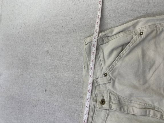 LEE DUNGAREES CARGO SHORTS MINIMAL BEIGE UOMO PRE OWNED L