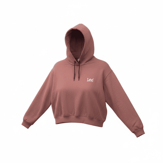 LEE Loose Fit Logo Hoodie Pink Unisex XL