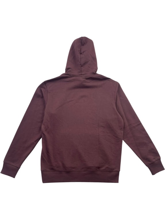 Lee Hoodie Λευκό Logo Μπορντό Unisex L
