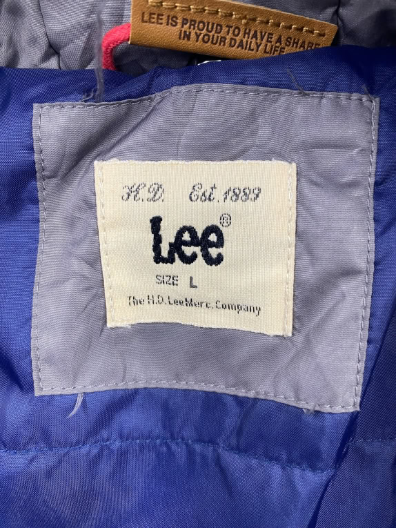 Lee Μπουφάν Puffer Casual Logo Γκρι Ανδρικό L