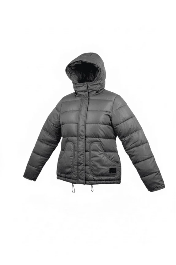 Lee Μπουφάν Puffer Casual Logo Γκρι Ανδρικό L