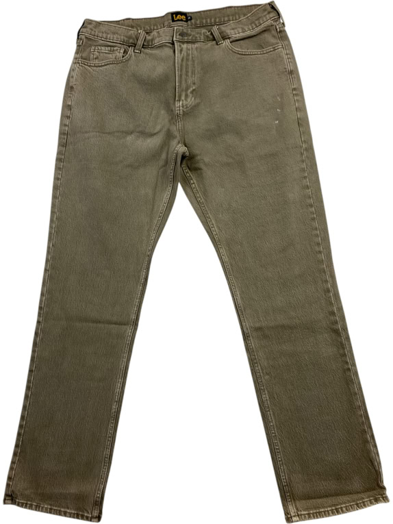 LEE ΠΑΝΤΕΛΟΝΙ DENIM CASUAL ΚΕΝΤΗΜΕΝΟ ΛΟΓΟΤΥΠΟ ΚΑΦΕ ΑΝΔΡΙΚΟ L