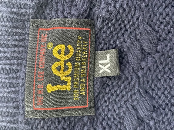 LEE ΠΛΕΚΤΟ ΠΟΥΛΟΒΕΡ CLASSIC NAVY ΑΝΤΡΙΚΟ PRE OWNED XL