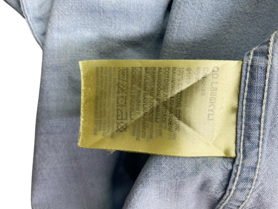 Lee Πουκάμισο Casual Indigo Logo Γαλάζιο Ανδρικό L
