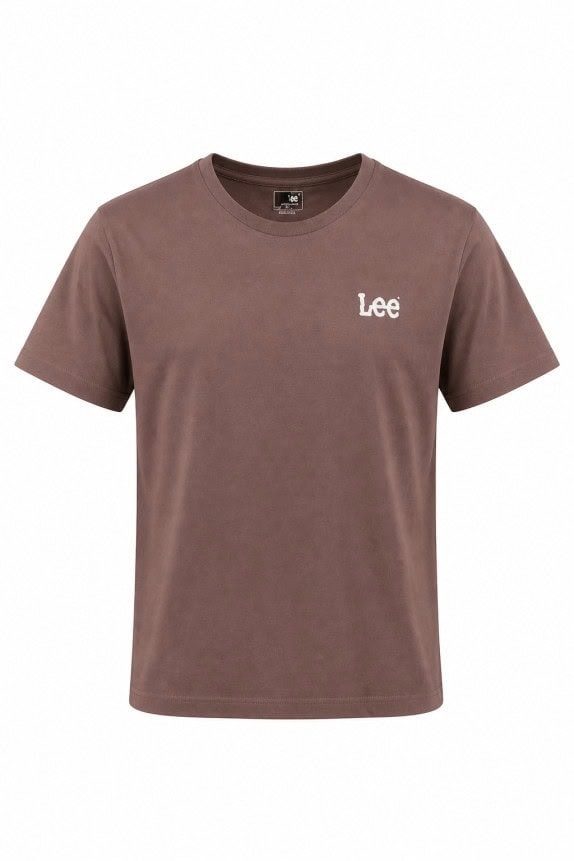 LEE T SHIRT MINIMAL ΚΑΦΕ ΓΥΝΑΙΚΕΙΟ PRE OWNED XL