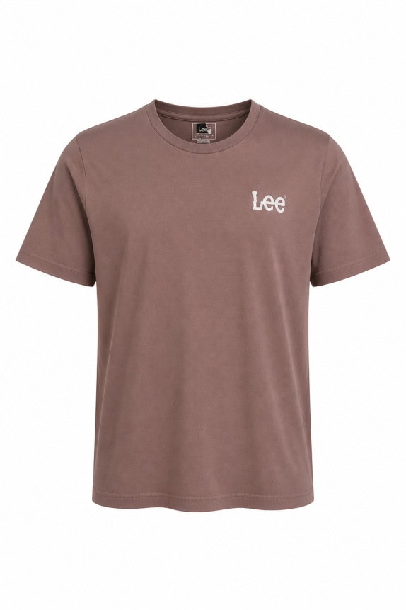 LEE T SHIRT MINIMAL ΚΑΦΕ UNISEX PRE OWNED XL