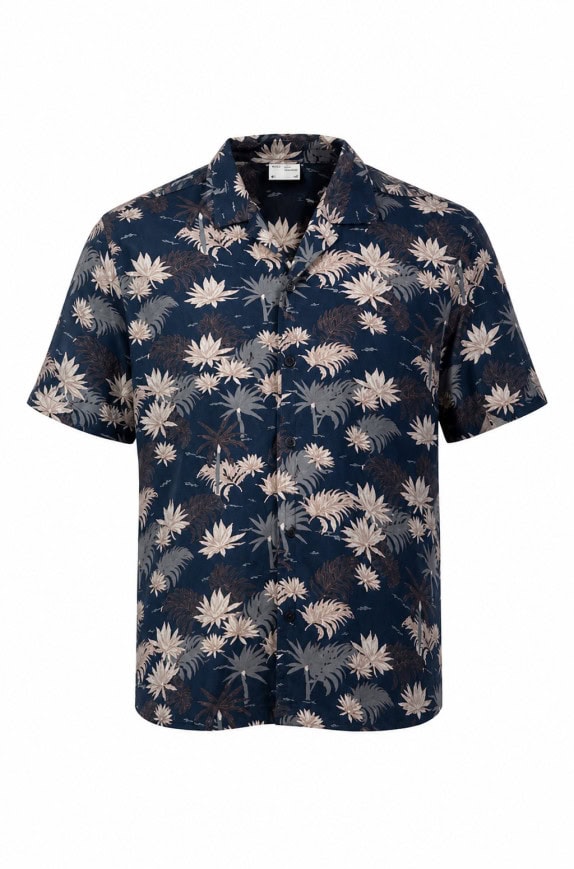 LEVEL TEN DESIGN ALOHA SHIRT BLUE MEN PRE OWNED L