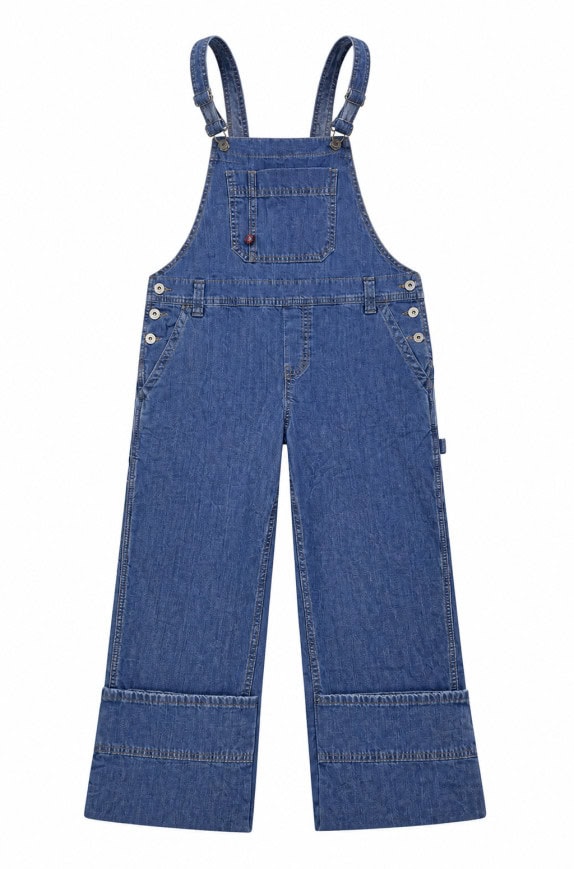 DICKIES DENIM JUMPSUIT WORKWEAR BLUE WOMENS PRE OWNED M