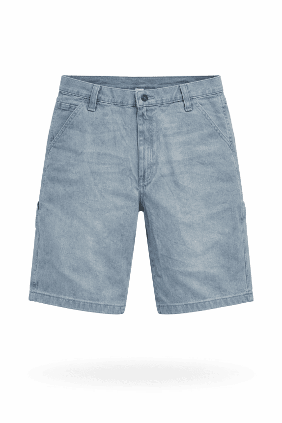 LEVI S SHORTS DENIM CLASSIC WASHED ΜΠΛΕ ΑΝΤΡΙΚΟ PRE OWNED L