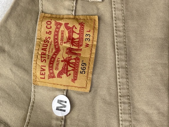 LEVI S STRAUSS ΚΑΙ CO BERMUDA SHORTS VINTAGE BEIGE ΑΝΔΡΙΚΟ PRE OWNED M
