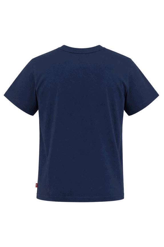 LEVIS STRAUSS CO T SHIRT SPELL OUT NAVY ΑΝΤΡΙΚΟ PRE OWNED XL